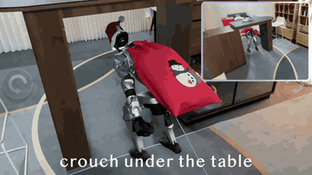 Collision-Free Humanoid Traversal in Cluttered Indoor Scenes